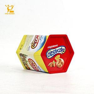 Wide Deep Hexagon Cream <strong>Cracker</strong> <strong>Tin</strong> <strong>for</strong> Storing Cookies Biscuits Chocolates Cakes in Kitchen Round Metal <strong>Tin</strong> <strong>for</strong> Food Storage - Product Image 4