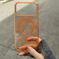 Funda Magnética Transparente Ultrafina para Teléfono con Carga Inalámbrica, con Marco de Orificio Grande para iPhone 18 17 16, Disponible en Stock