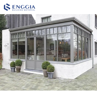 Serre autoportante en aluminium ENGGIA, moderne, pour l'extérieur, hôtel, jardin, parc, architecture, verre Low-E, quatre saisons
