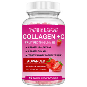 Venta al por mayor suplemento dietético vitamina C colágeno gomitas suplemento de colágeno piel uñas más fuertes biotina gomoso - Product Image 1