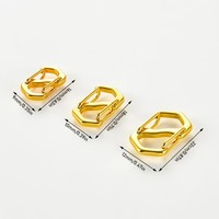 Lot de 4 fermoirs mousquetons en acier inoxydable à double ouverture pour bracelet, connecteurs de perles, idéal pour la fabrication de bijoux DIY