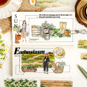 Paquete de 20 Pegatinas de la Serie Paisajes a tus Pies, Pegatinas para Diario, Pegatinas para Niños, Suministros para Diario - Product Image 4