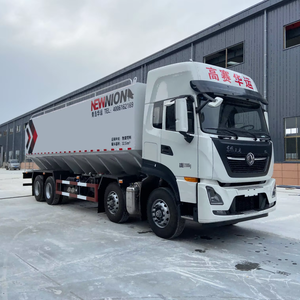 43m ³ 400hp Réservoir d'alimentation en vrac Boîte à fourrage pour porcs de haute qualité Livraison d'aliments <span class=keywords><strong>Transport</strong></span> Camion d'alimentation 4 axes Elevage Silo personnalisable - Product Image 1