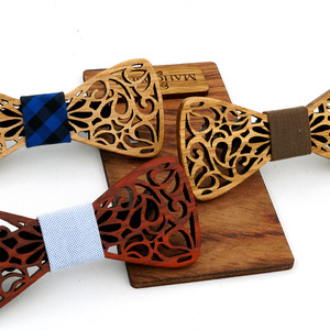 Ensemble de nœuds <span class=keywords><strong>papillon</strong></span> en <span class=keywords><strong>bois</strong></span> massif creux pour enfants populaires en Europe et aux États-Unis - Product Image 3