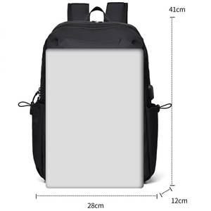 Sac à dos pour ordinateur portable personnalisé, grande capacité, imperméable, antivol, avec port USB, logo personnalisé, sac à dos pour étudiants et professionnels - Product Image 2