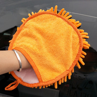 Gants de lavage de voiture en chenille double face Gants de nettoyage de voiture multifonctionnels en microfibre Gants de nettoyage et de beauté de voiture
