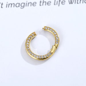 Hình bầu dục Clip quyến rũ chủ Clasp Enhancer vòng ra ngoài khóa vòng Snap đóng kẹp giấy Chuỗi liên kết nối mặt dây chuyền Bảo lãnh kéo mở - Product Image 4