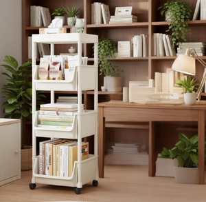 Étagère de rangement multi-niveaux en plastique PP, pratique, moderne et simple pour la maison - Product Image 2