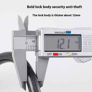 <span class=keywords><strong>Candado</strong></span> antirrobo Flexible con contraseña de cinco dígitos, <span class=keywords><strong>candado</strong></span> impermeable para deportes profesionales, accesorios portátiles para bicicleta - Product Image 6