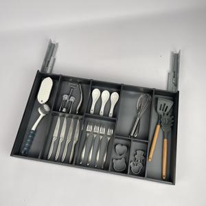 Venta de fábrica, almacenamiento de <span class=keywords><strong>cocina</strong></span>, cesta extraíble, cesta de cajón de armario con cajón de <span class=keywords><strong>cocina</strong></span>, organizador de cubiertos SQFG400 - Product Image 4