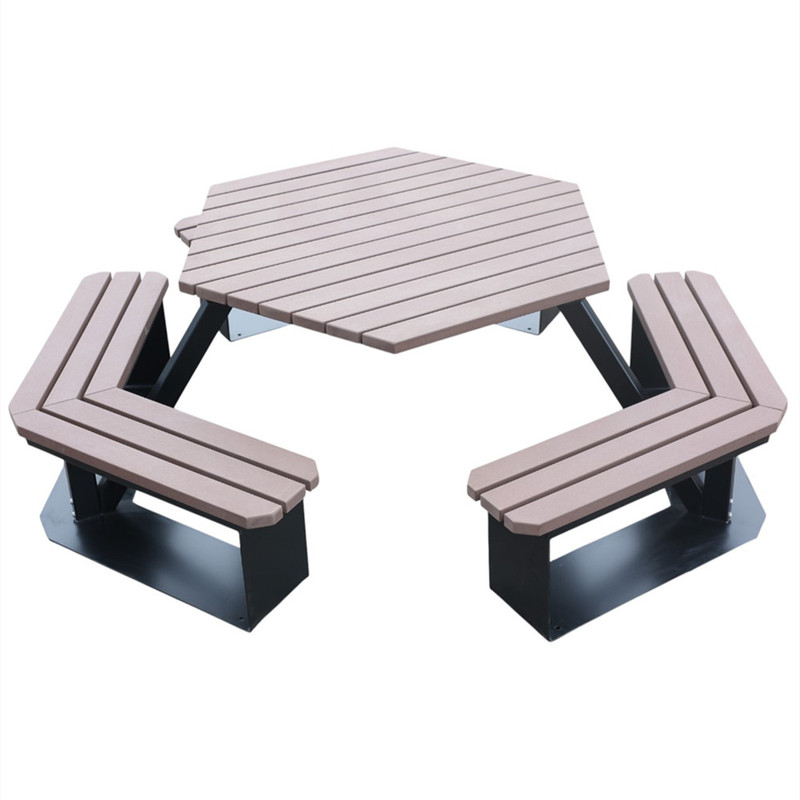 Outdoor Furniture Commercial Waterproof Wooden Picnic