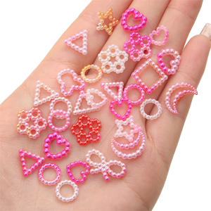 CHENXI Perles en vrac en plastique ABS non toxiques, mélange de styles, 500g, pour slime arc-en-ciel, breloques DIY pour coques de téléphone pour enfants 7-12m; 13-24m - Product Image 4