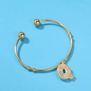 Pulsera de acero inoxidable con letras personalizables para mujer, brazalete con nombre, estilo Hip Hop - Product Image 6