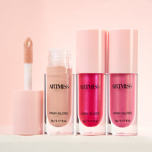 Artmiss bán buôn <span class=keywords><strong>Vegan</strong></span> Son môi biểu tượng tùy chỉnh rõ ràng Nude Lipgloss với long lanh Nhãn hiệu riêng Glossy Lip Gloss - Product Image 5
