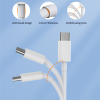 Câble de Charge Rapide USB-C vers 8 Broches Certifié MFi pour iPhone 14 13 12
