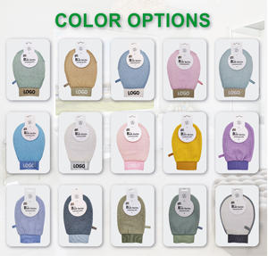 2025 sıcak satış özel Logo viskon peeling banyo eldiveni Guante Exfoliante viskon duş için banyo eldiveni vücut fırçalayın - Product Image 6