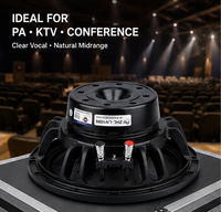 Haut-parleur passif en métal néodyme de 10 pouces, 16 ohms, 250 W RMS, bobine vocale de 75 mm, woofer professionnel pour sonorisation de stade et scène, ligne de sonorisation