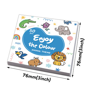 Libro <span class=keywords><strong>da</strong></span> <span class=keywords><strong>colorare</strong></span> transfrontaliero <span class=keywords><strong>da</strong></span> 50 pagine per bambini, con animali dei cartoni animati, blocco <span class=keywords><strong>da</strong></span> disegno portatile mini - Product Image 2