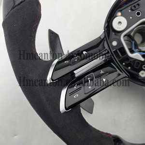 พวงมาลัยคาร์บอนไฟเบอร์อัลคันทาร่า LED รุ่นยอดนิยมสำหรับ Mercedes Benz W177 W213 W204 C257 AMG - Product Image 5