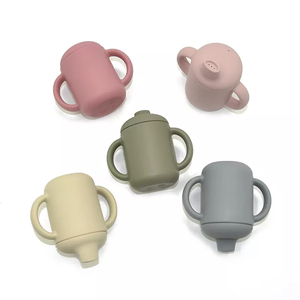 Tasses à bec en silicone pour bébés, tasses d'alimentation en silicone pour bébés - Product Image 1