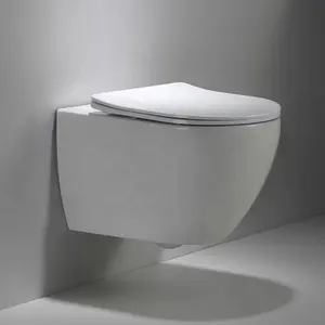 Medyag Toilet Warna Matte Digantung Di Dinding Keramik, Peralatan Mandi Toilet Warna Matte, Pembilas Gravitasi, Digantung CE Toilette