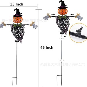 Lampe Solaire Anti-oiseaux Extérieure Décoration d'Halloween IP65 Lampe de Jardin LED - Product Image 5