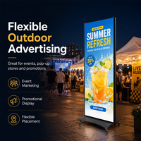Pantalla LED Personalizada para Carteles, a Todo Color, HD, P1.86, P2, P2.5, OEM, Panel Publicitario Digital con Soporte de Pie