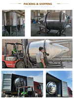 Fournisseur de bière, réservoir de fermentation de bière de 1000l 10BBL, réservoir de fermentation conique, équipement de fermentation