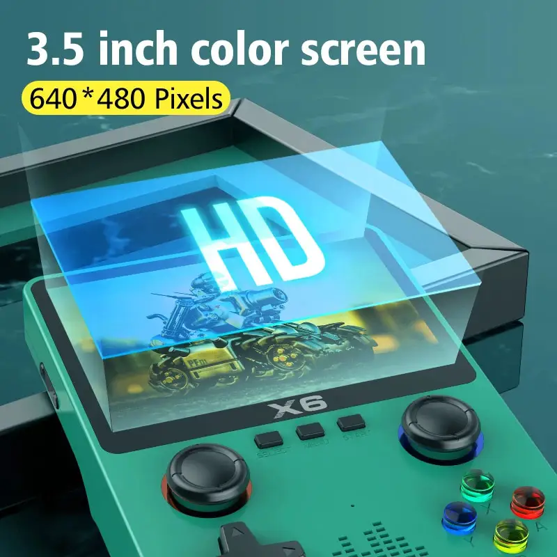 Portable X6 S Handheld Video Game Console Jeux Mini De Jeu 3.5 IPS Hand Held Player Port Ti Retro Games Portatil Juegos Consola