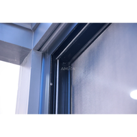 Ventana Corredera de Aluminio con Rotura de Puente Térmico de Bajo Consumo Energético AMJ NFRC, Puerta y Ventanas de Aluminio con Vidrio Aislante de Baja Emisividad para Viviendas
