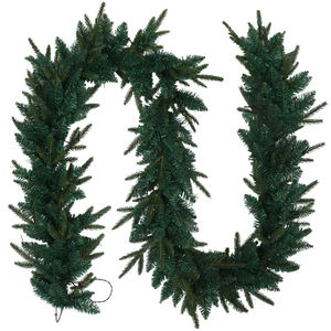 <span class=keywords><strong>Guirnalda</strong></span> Navideña Artificial Verde con <span class=keywords><strong>Luces</strong></span> LED para Decoración Navideña del Hogar, Escaleras, Chimenea, Puerta Principal - Product Image 2