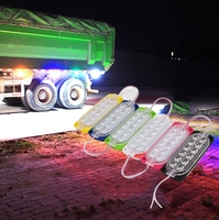 Offre Spéciale haute luminosité LED Rgb Flash Modules lumière IP65 étanche extérieur SMD2835 3W 12Led pour camion moteur Decort voyant d'avertissement