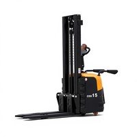 Chentu 1,5 tonne 3m 550 Empileur à vérins latéraux étroits, couleur personnalisable en option, vérin de support latéral pour hauteur de levage supérieure à 3m, tout-terrain