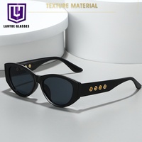 Lunettes de soleil de luxe pour hommes, style rétro ovale œil de chat, avec rivets, imprimé léopard, perforées, pour la conduite en extérieur