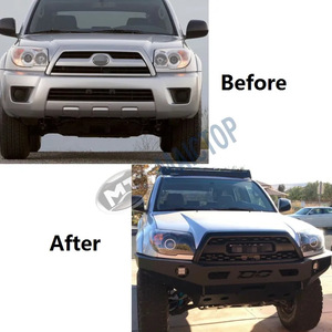 Grille de pare-chocs avant adaptable aux Toyota 4Runner 06-09 ; grille modifiée TRD pour 4Runner avec feux. - Product Image 2