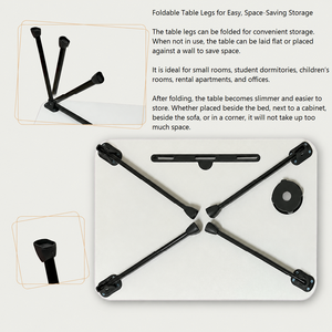 Carton Style <b>Foldable</b> Lap <b>Desk</b> Built‑in Groove Storage For Home Office Outdoor - Product Image 2