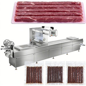 Ligne de production entièrement automatique de saucisses et de viandes de charcuterie, <span class=keywords><strong>machine</strong></span> <span class=keywords><strong>sous</strong></span> <span class=keywords><strong>vide</strong></span> électrique automatique de thermoformage <span class=keywords><strong>pour</strong></span> boyaux et bandes de film. - Product Image 6