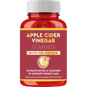 Hot Sale Apple Cider Vinegar Petal Gummies with the Mother Weight Loss Supplement Support Healthy Weight Management