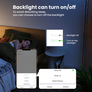 Cnskou 2/4/6/8 gang Brazil tiêu chuẩn 118*118 Kích thước nhà thông minh app điều khiển từ xa tường công tắc điện - Product Image 6