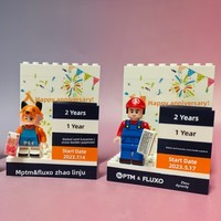 Bloques de Construcción de Resina Lego, Regalo Conmemorativo Personalizado para Empleados, Bienvenida, Despedida, Aniversario, Actividad de Equipo