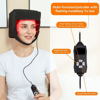 Dispositivo di Terapia a Luce Rossa 100 LED 660nm 850nm, Cappello per Terapia a Luce Rossa per Uso Domestico, Cappello a Luce Infrarossa