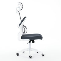 Chaise de bureau ergonomique contemporaine 2026 avec dossier en maille et tissu, accoudoirs réglables pour le bureau à domicile