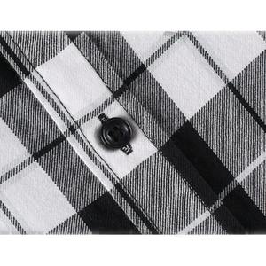 Camisa personalizable de franela de manga larga con forro polar para hombre, botón, patrón de rayas, ajuste Regular, antiarrugas, transpirable para - Product Image 5