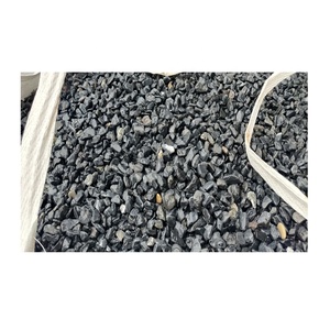 Galets de pierre naturelle noire concassés, <span class=keywords><strong>gravier</strong></span> durable pour l'aménagement paysager extérieur, pour utilisation dans les jardins - Product Image 3