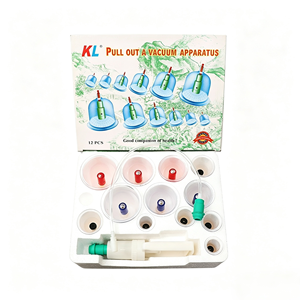 KL, Vente en gros usine, Lot de 12 ventouses de massage sous vide pour la santé et le <span class=keywords><strong>Hijama</strong></span> avec ventouses magnétiques - Product Image 5