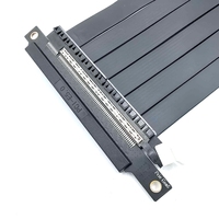 Kabel Riser PCIe 5.0 X16 Double Reverse dengan Konektor Rotasi 540 Derajat, Tembaga Berlapis Timah, Ekstensi GPU Standar USB untuk Casing ITX Komputer
