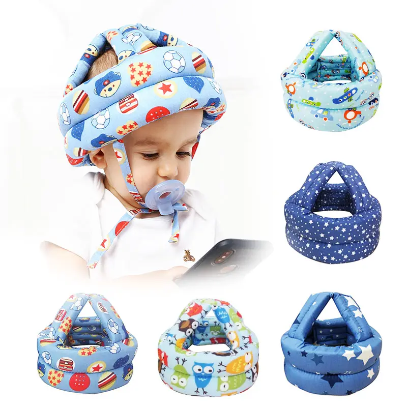 Criança Capacete de segurança infantil Baby Hat Capacetes Aprenda a andar Chapéu Baby Protective Play Capacete Soft Confortável Harnesses Cap