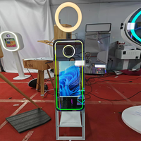 Professioneller Mini-Flush Flawless M09 LED Kleiner Rahmen 3 Vogue-Requisiten 21,5 Zoll Magic Mirror Fotobox