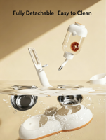 Mangeoire surélevée réglable pour animaux de compagnie, double bol en acier inoxydable, distributeur d'eau automatique anti-déversement pour chiens, usage intérieur