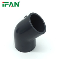 Conectores de Tubería de PVC Gris IFAN, Accesorios de Tubería UPVC Lisos para Suministro de Agua